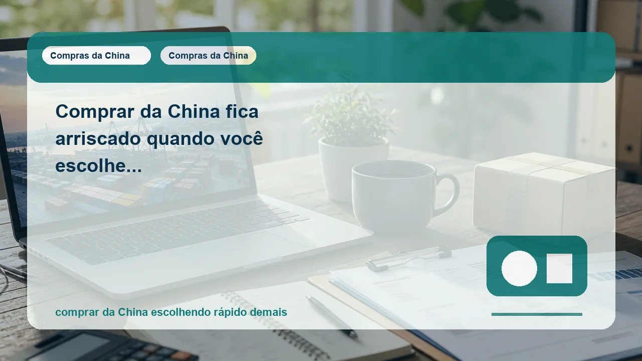 catálogo de produtos da China e checklist de comparação antes da compra
