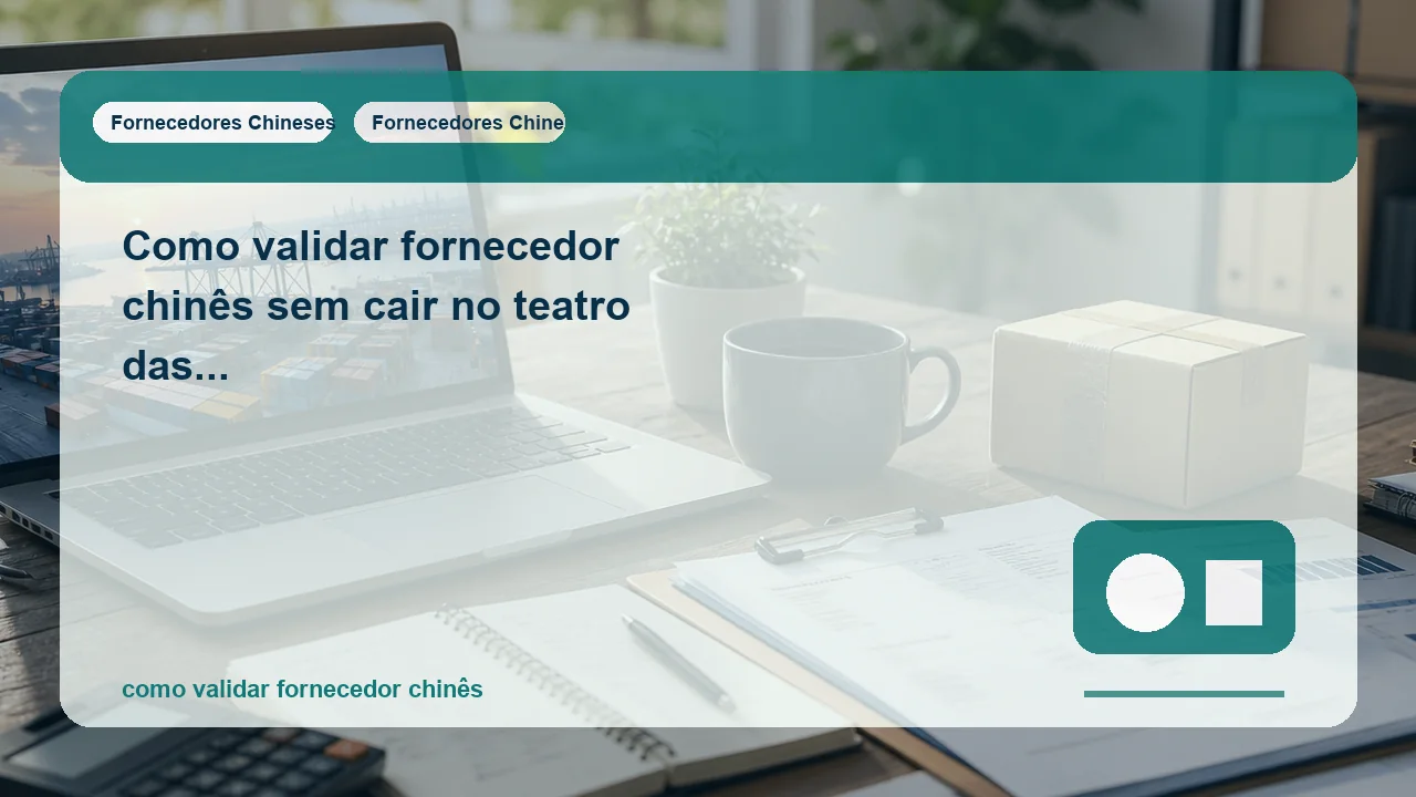mesa com documentos usada para validar fornecedor chinês antes do pagamento