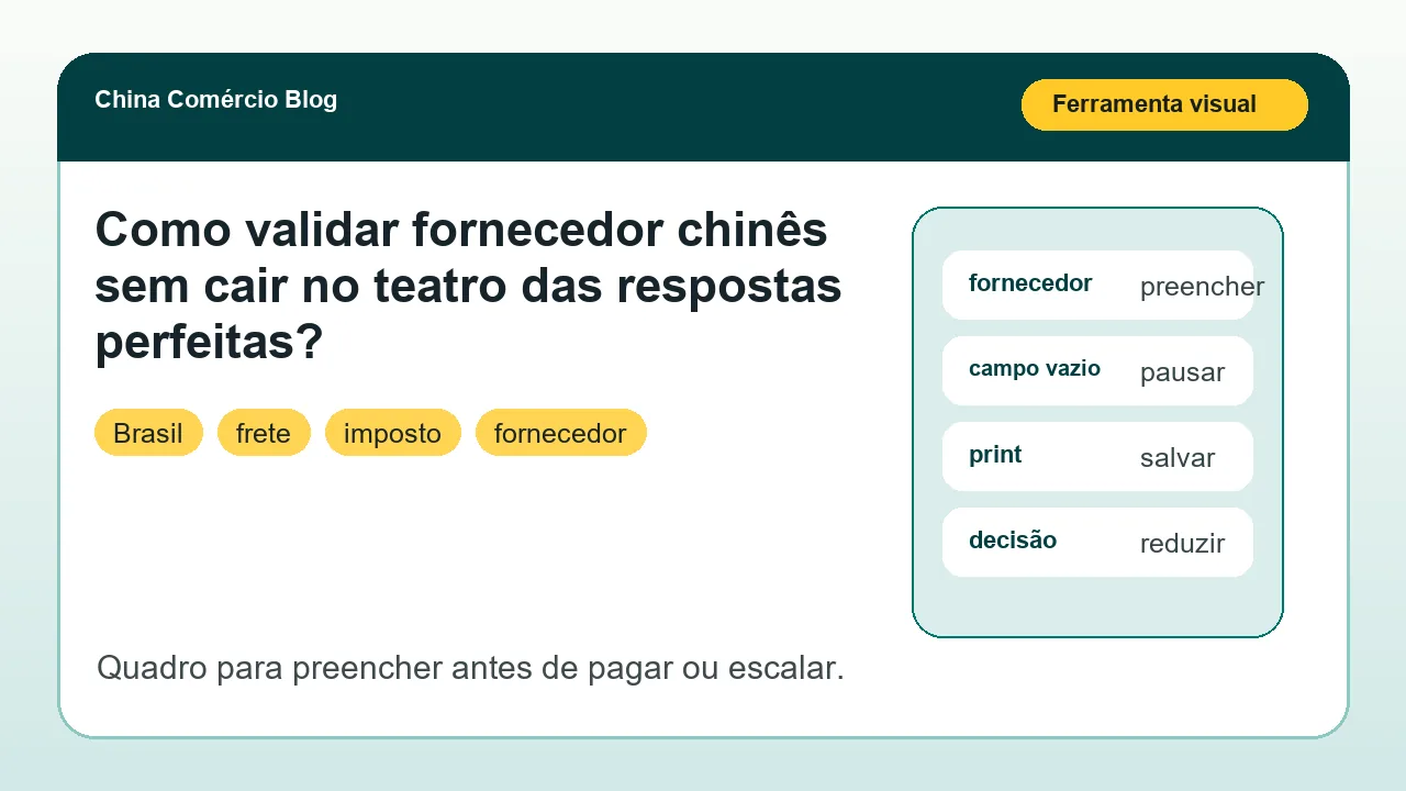 embalagem personalizada em revisão antes do pedido