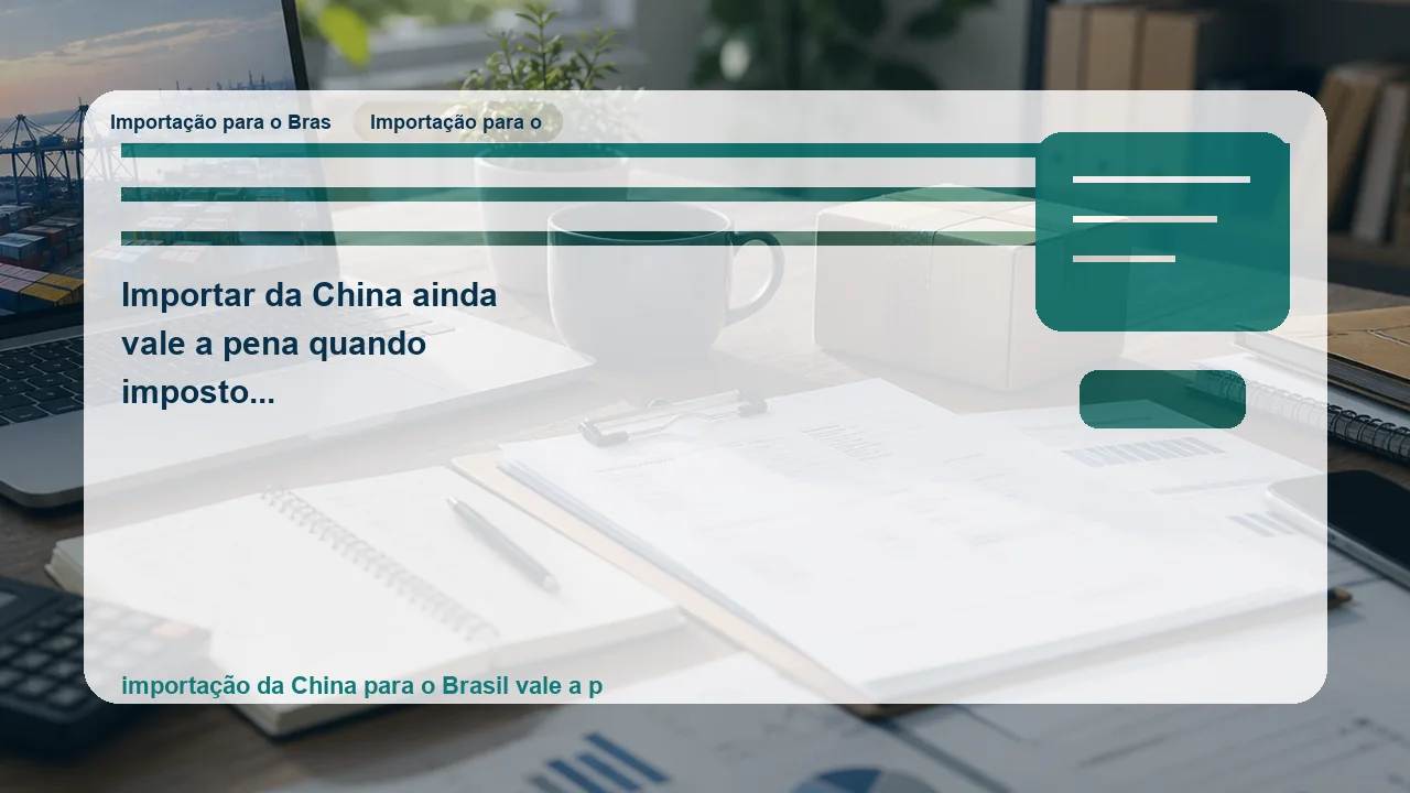 Ilustração editorial sobre importar da china ainda vale a pena quando imposto e prazo assustam?