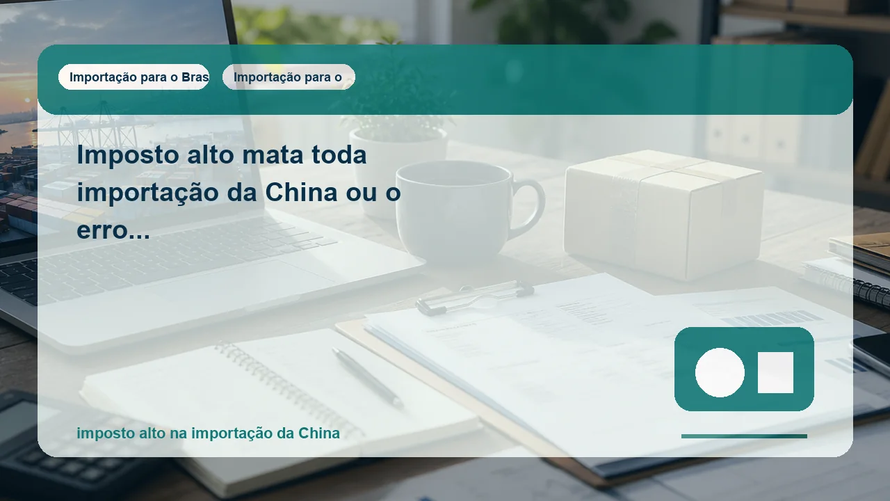 Imposto alto mata toda importação da China ou o erro está em como você faz a conta?
